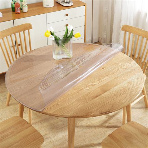 clear tablecloth protector round